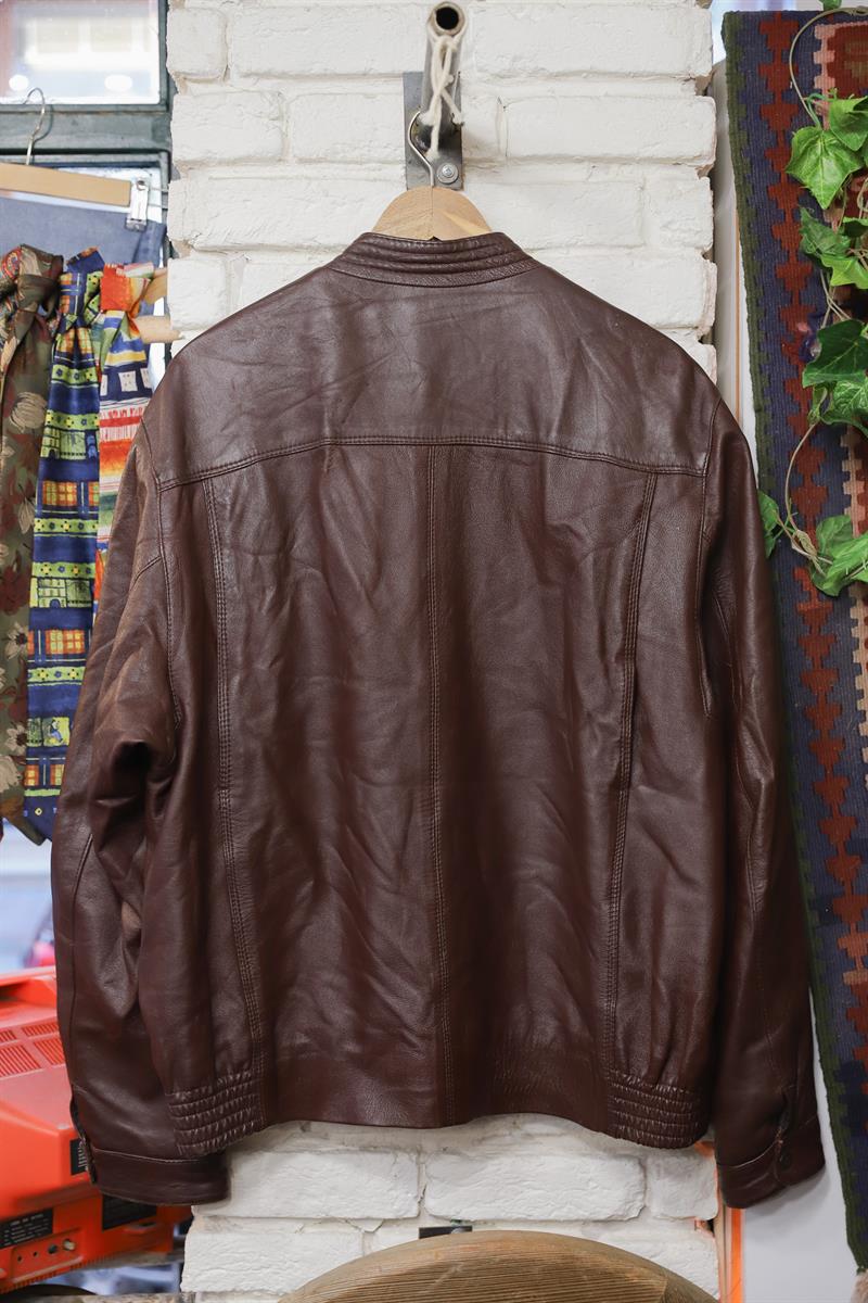 Acı Kahve 80s Premium Bomber Deri Ceket
