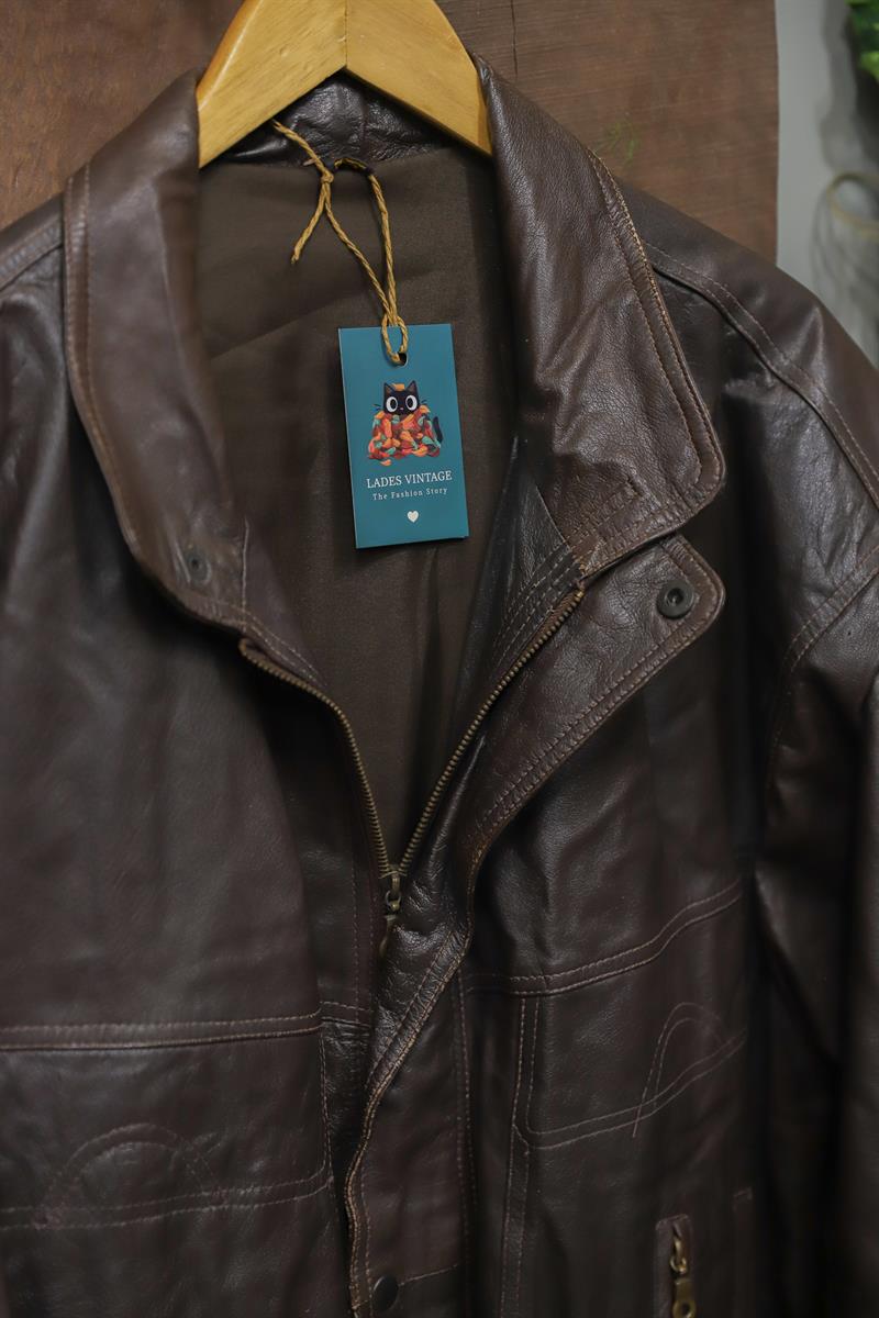 Acı Kahve 90s Bomber Deri Ceket