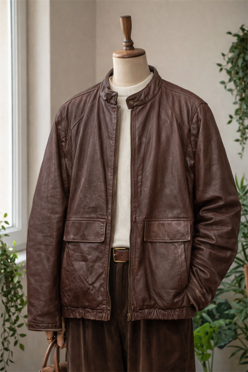 Acı Kahve Classic Deri Ceket