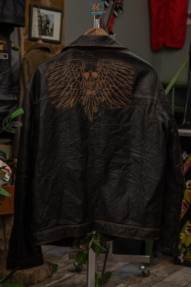 ALPHA İtalian Biker Model Deri Ceket
