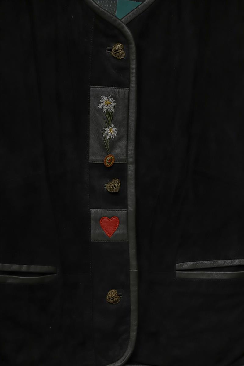 Alpine Boho Vest Süet Deri Yelek/Ceket