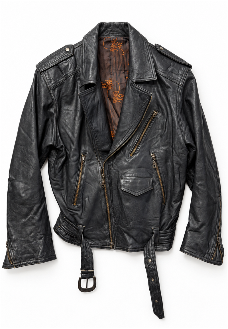 American Biker 1990s Deri Ceket