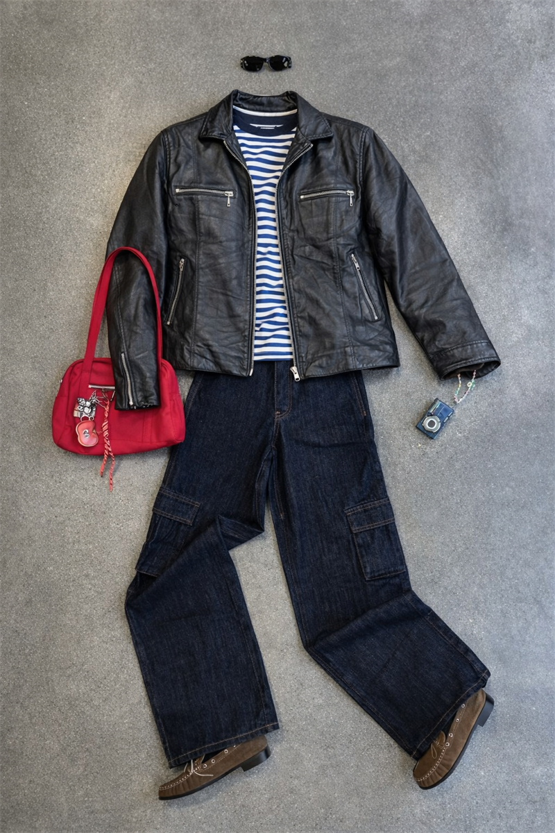 American Biker Deri Ceket
