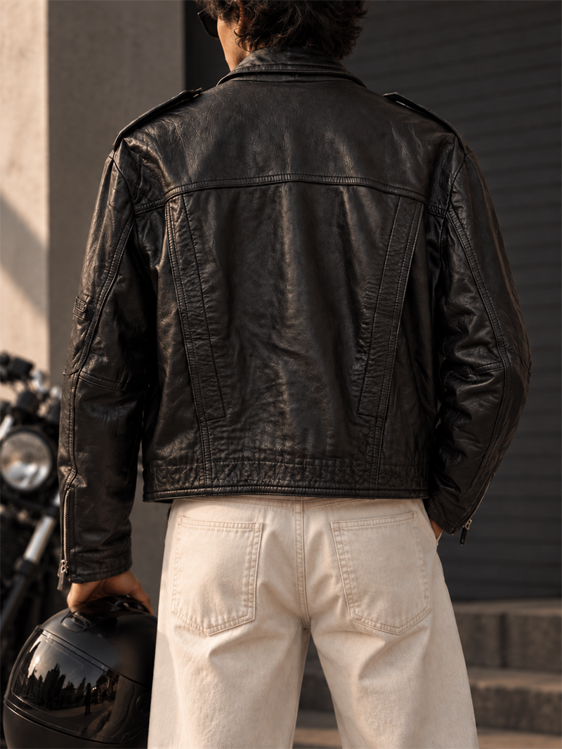 American Biker Deri Ceket