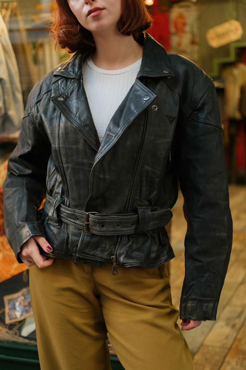 American Biker Model Unisex Deri Ceket