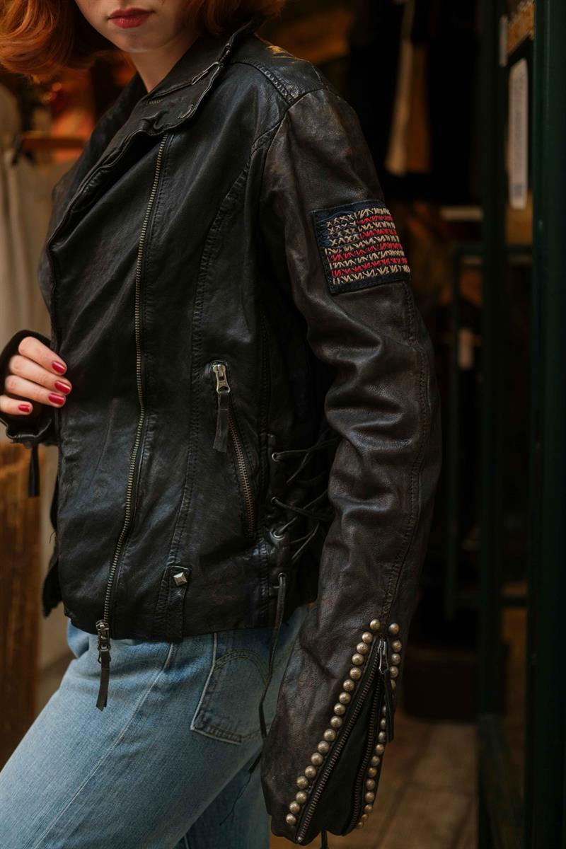 American Biker Vintage Special Deri Ceket