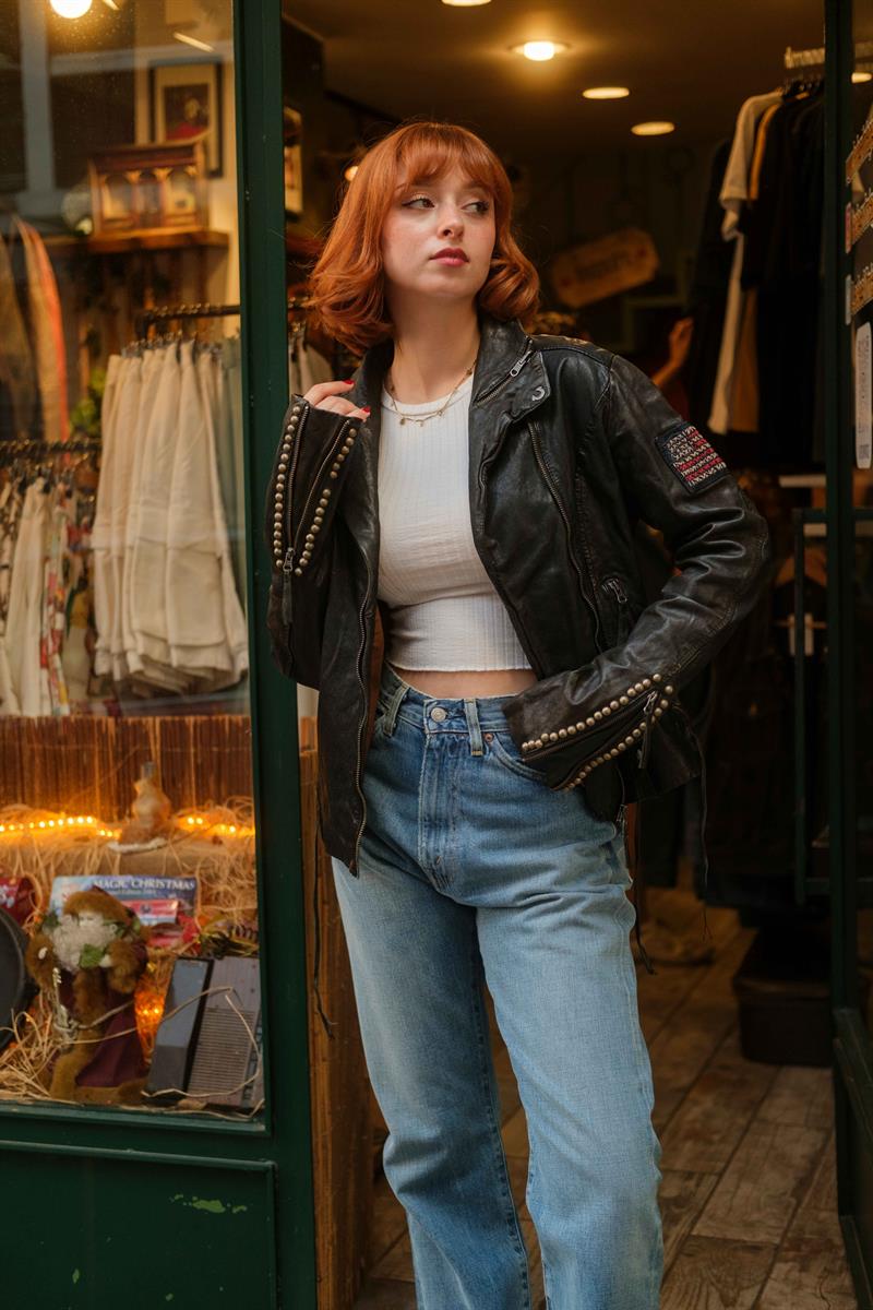 American Biker Vintage Special Deri Ceket