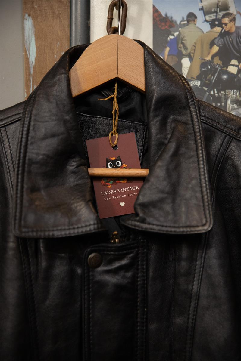 American Black Bomber Deri Ceket