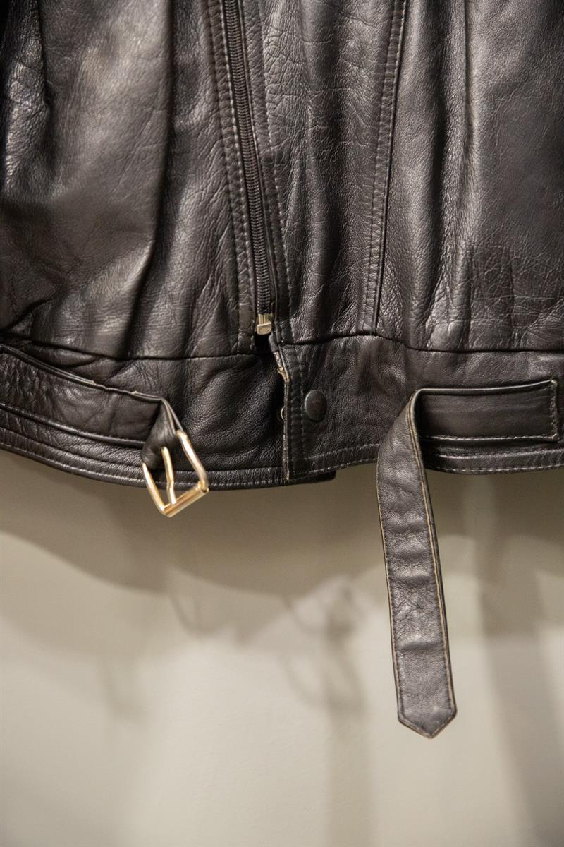 American Bomber Black Deri Ceket
