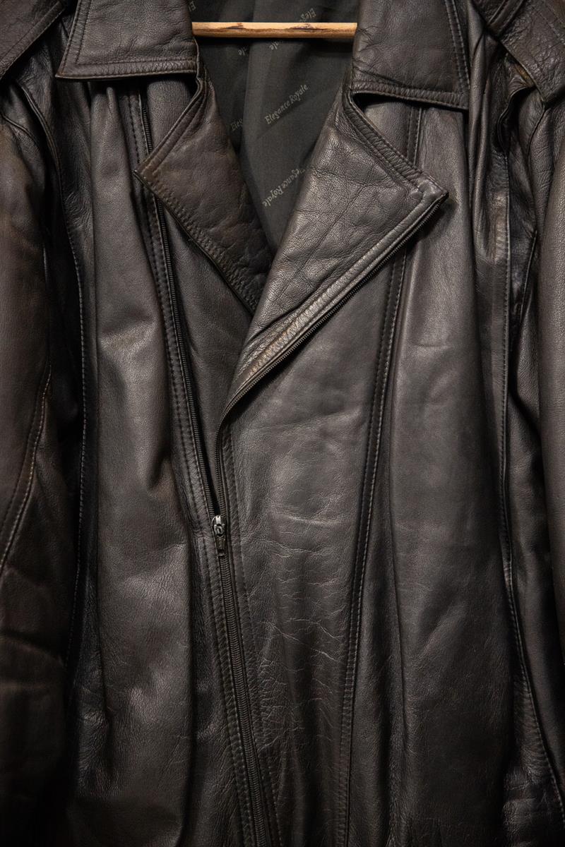 American Bomber Black Deri Ceket