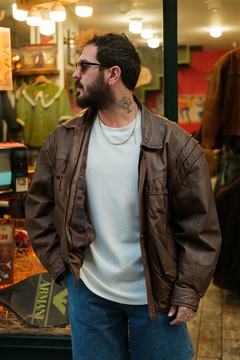 AMERİCAN BOMBER DERİ CEKET
