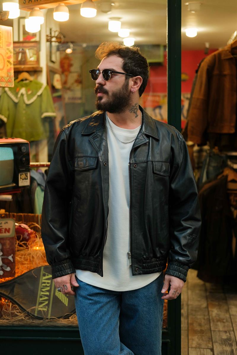AMERİCAN BOMBER DERİ CEKET