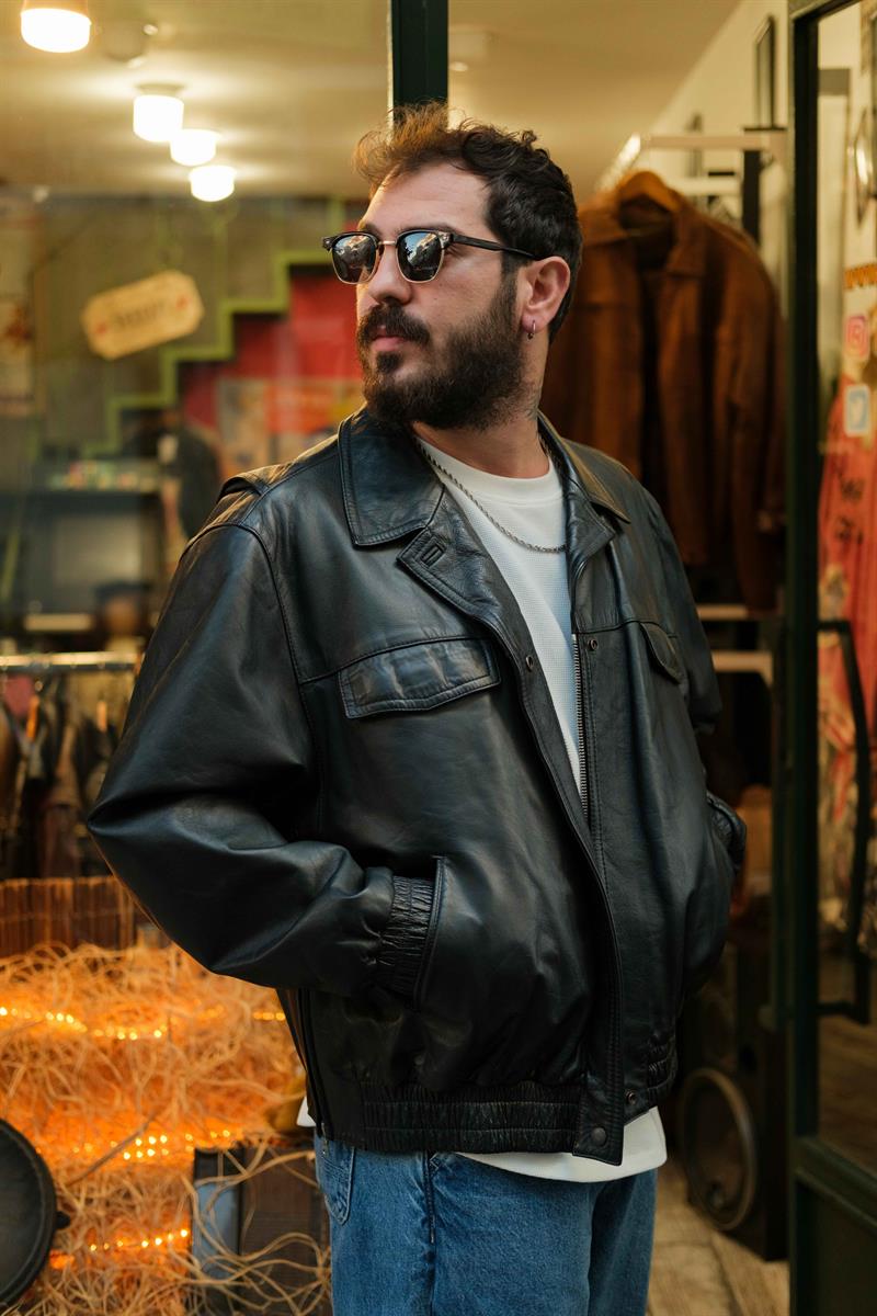 AMERİCAN BOMBER DERİ CEKET