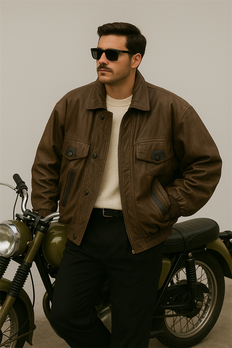 American Bomber Model Deri Ceket