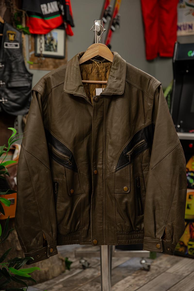 American Bomber Yelek Model Unisex Deri Ceket