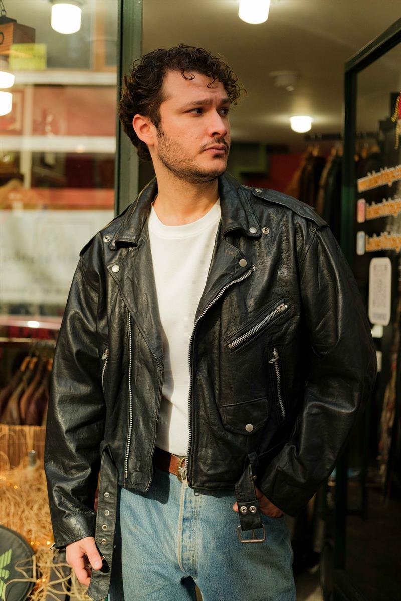 American BRANDO Biker Unisex Deri Ceket