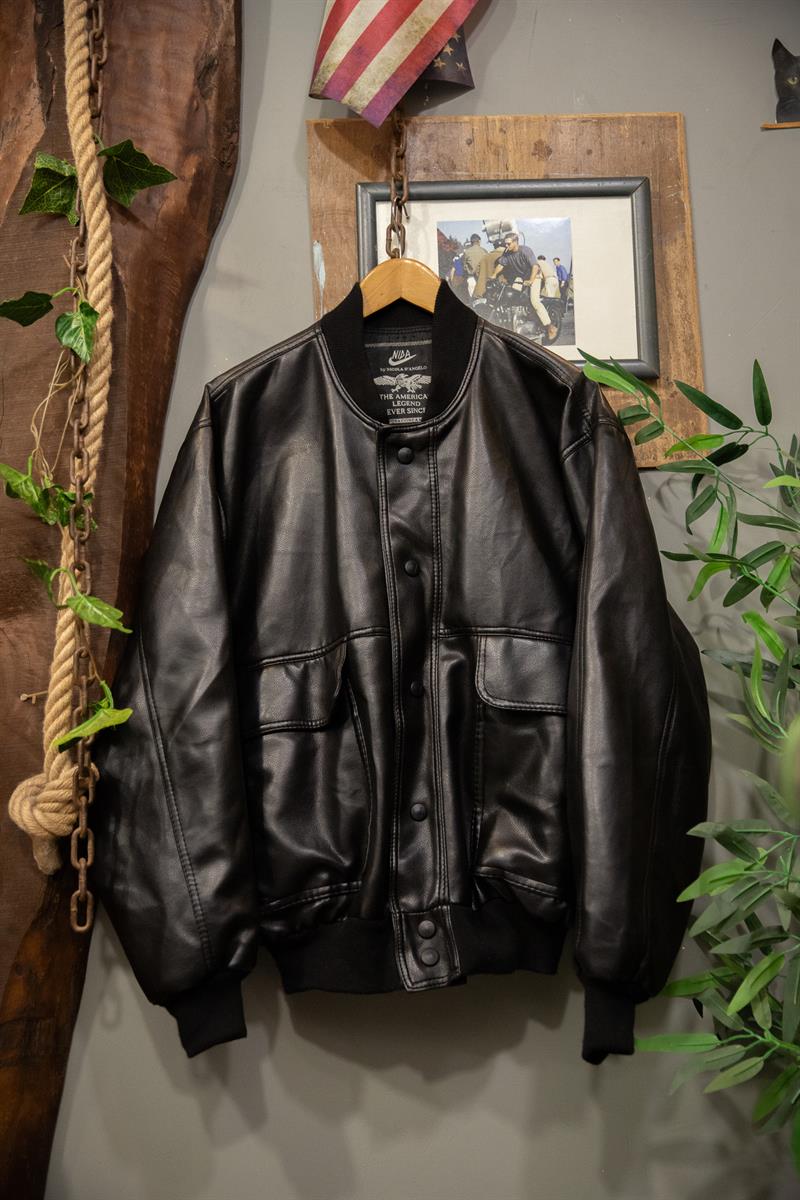 American Lavorazıona Bomber Deri Ceket