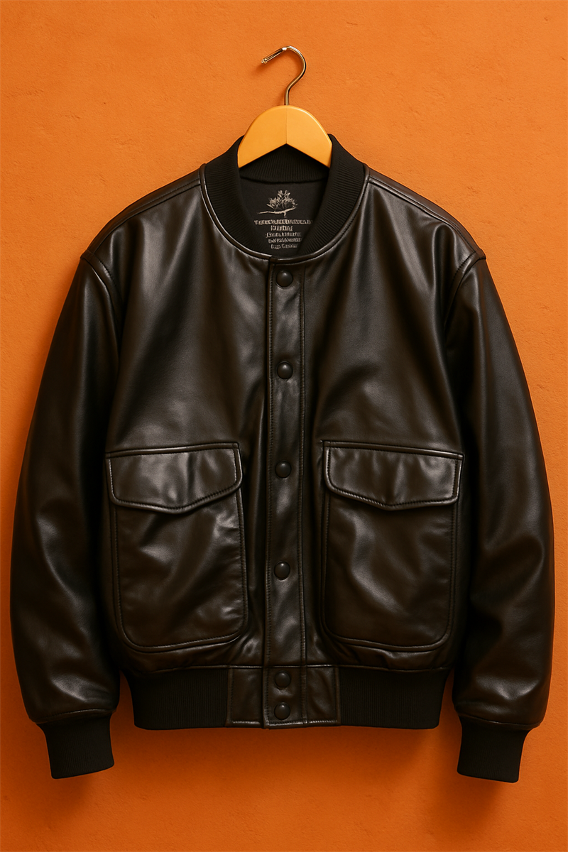 American Lavorazıona Bomber Deri Ceket