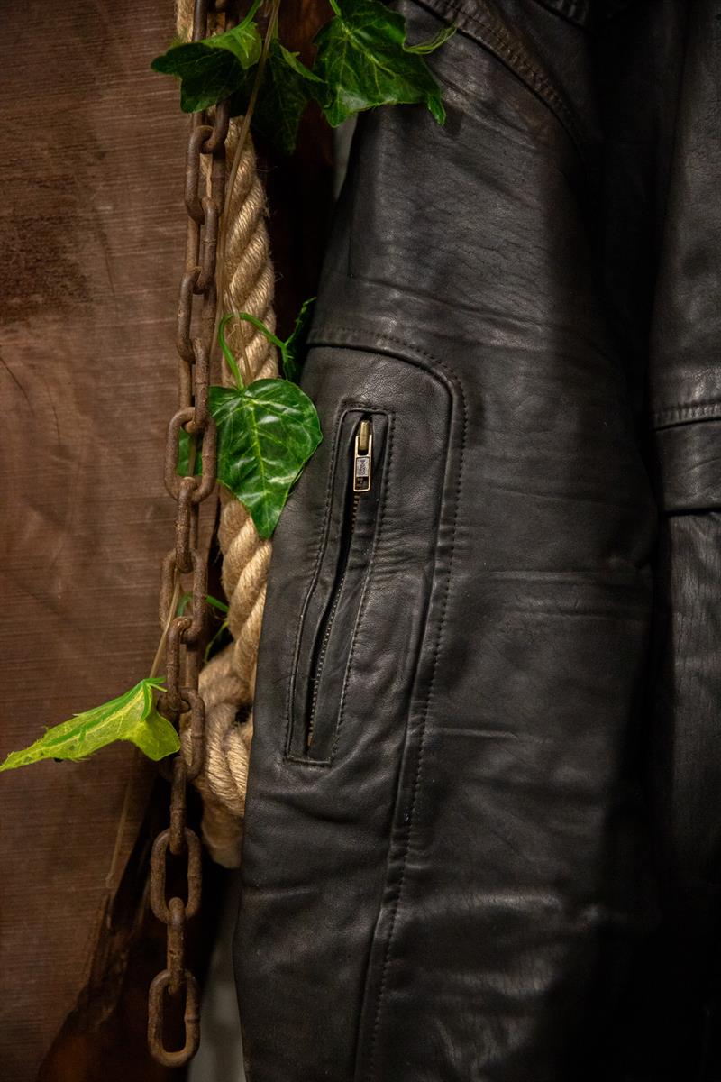 American Oversize Bomber Deri Ceket