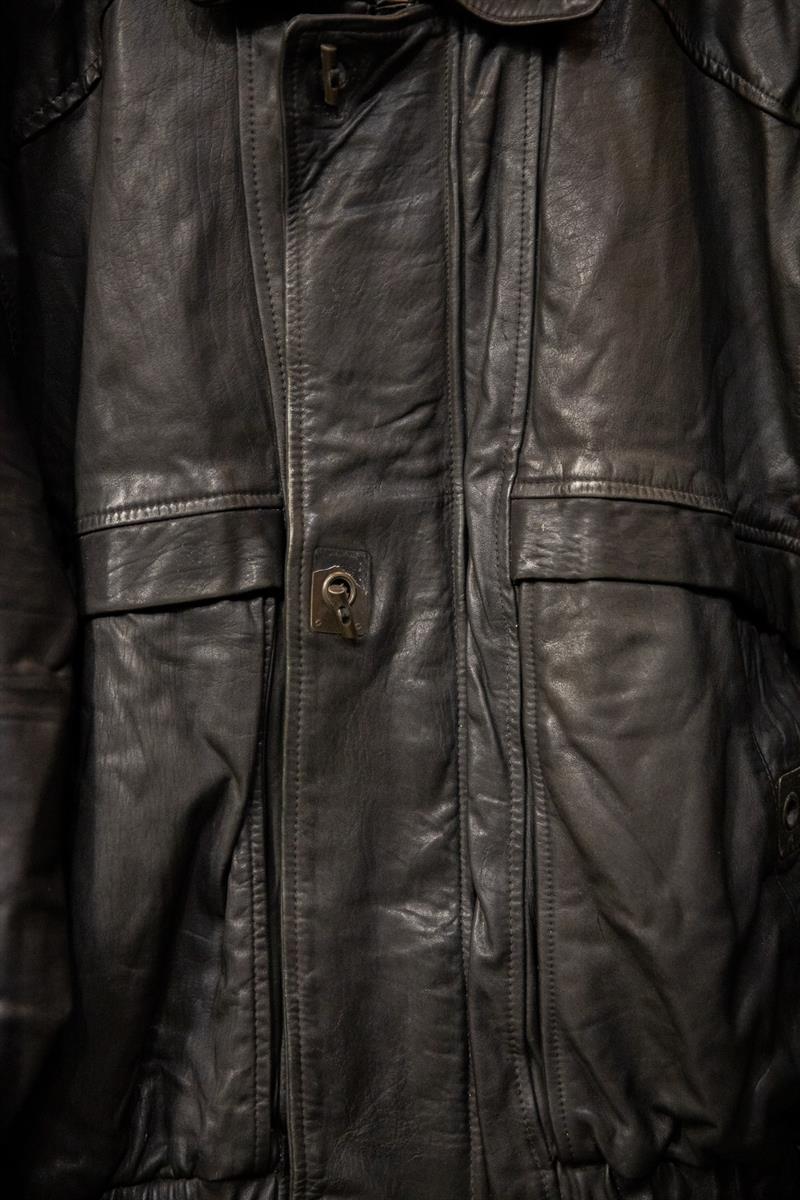 American Oversize Bomber Deri Ceket