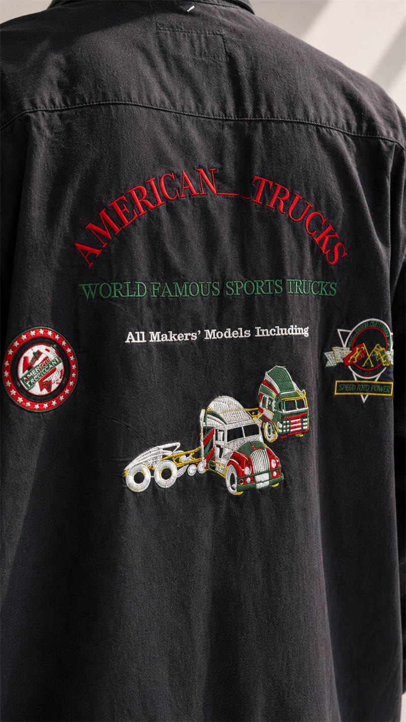 American Trucks Nakışlı Gömlek