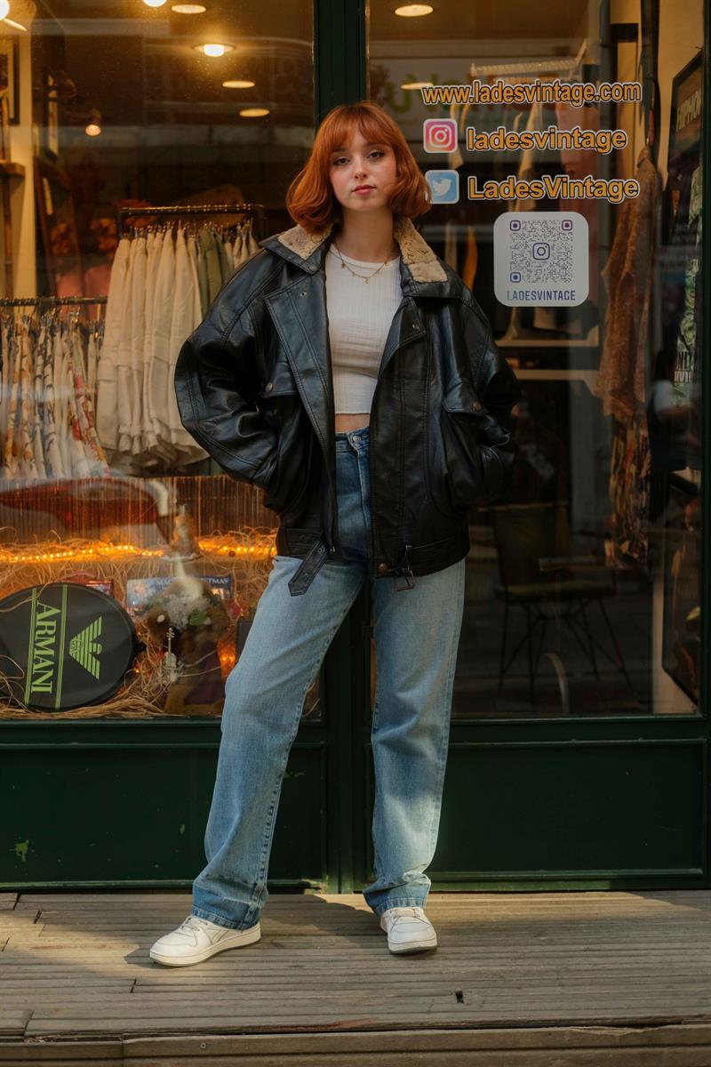 American Vintage Bomber Vegan Deri Ceket
