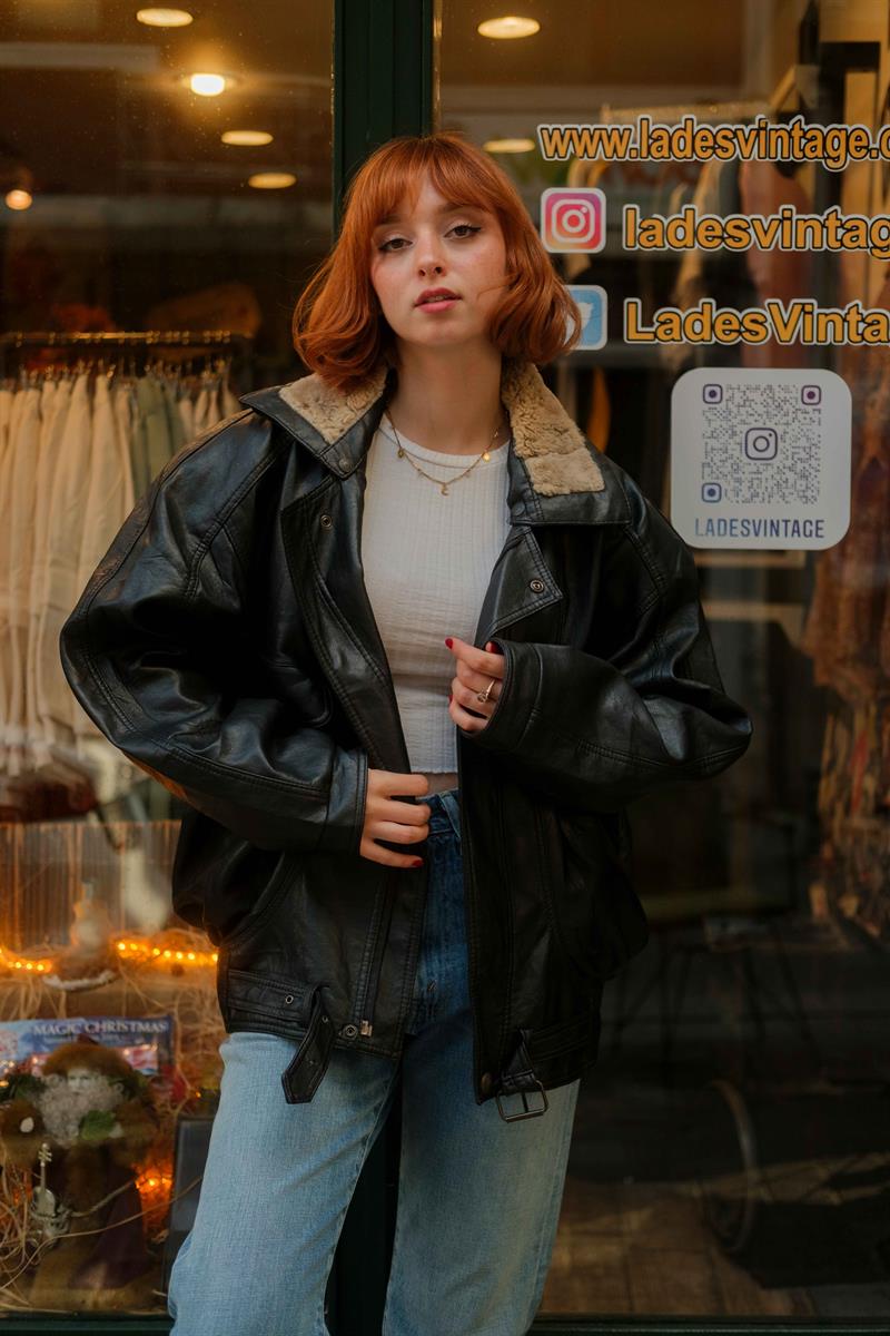 American Vintage Bomber Vegan Deri Ceket