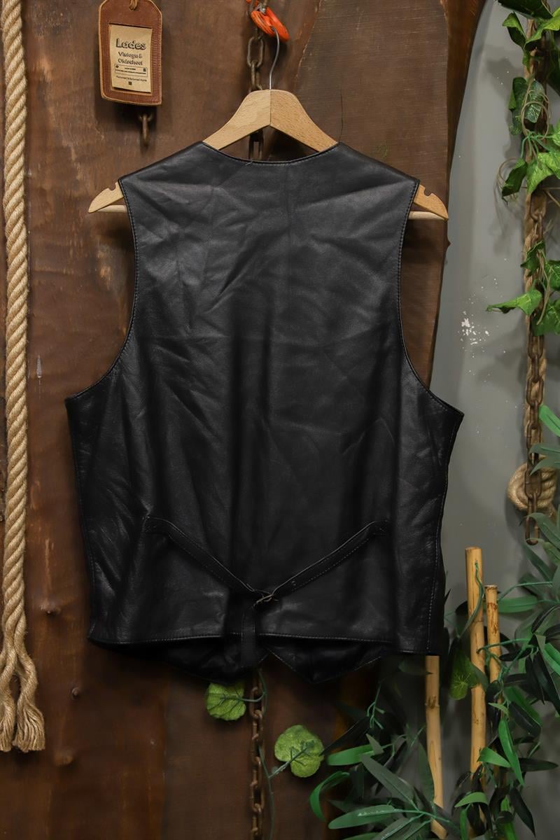 American Western Deri Yelek/Ceket