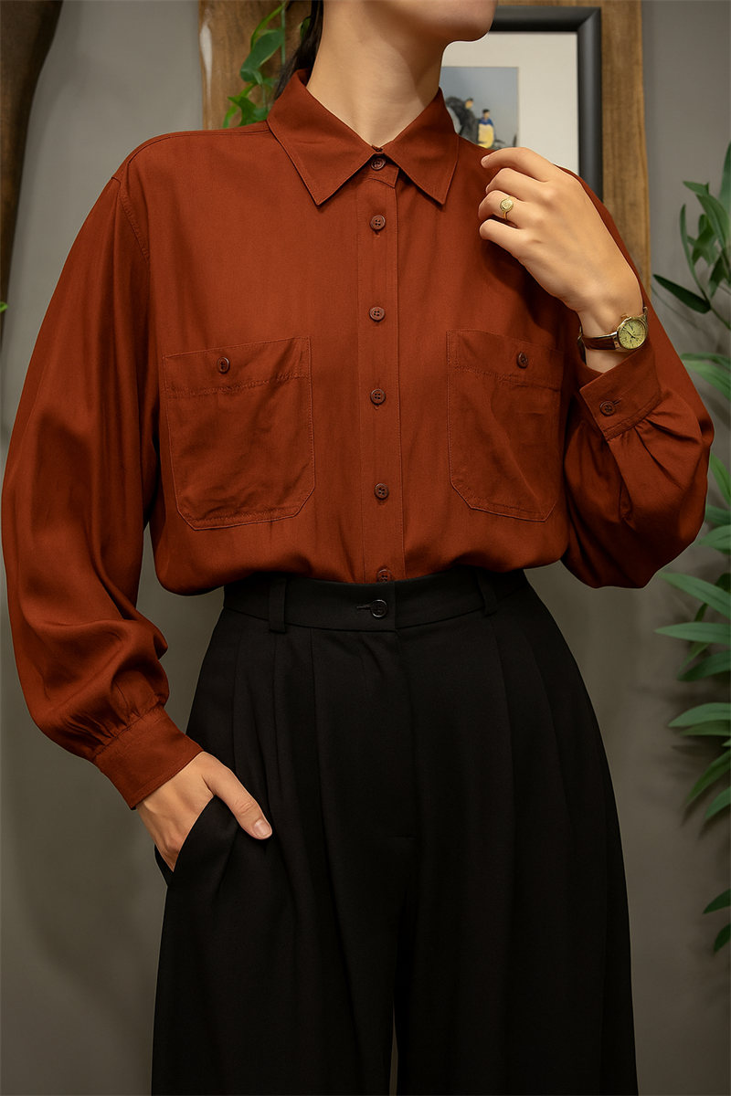 Angelo Litrico İpek Gömlek