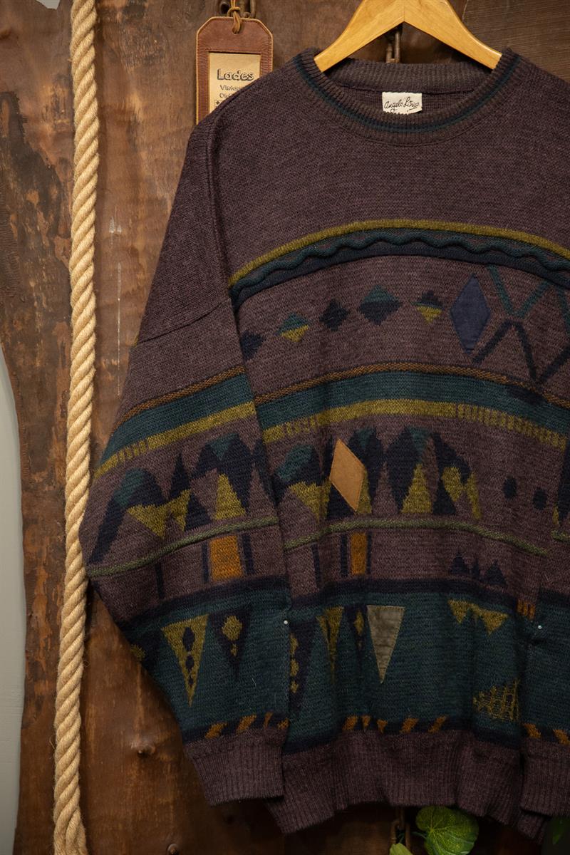 Angelo Litrico Purple Oversize Kazak