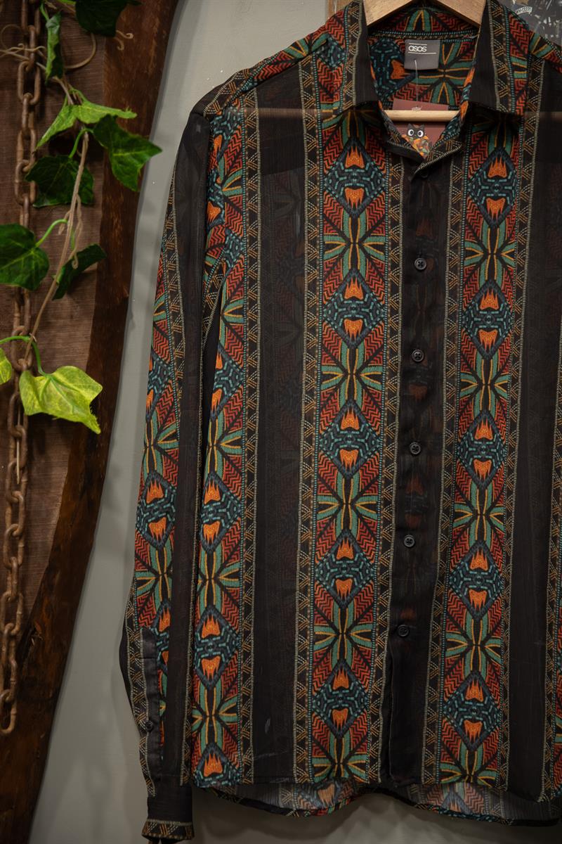 asos 90s Etnik Kadın Gömlek