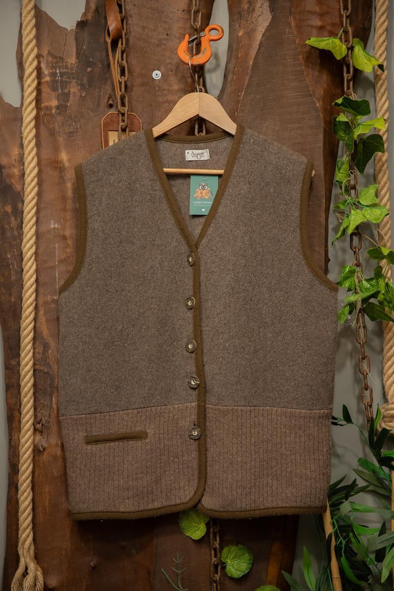Austrian 90s Wool Vest Yelek
