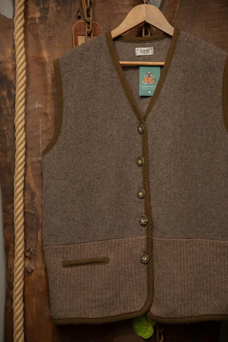 Austrian 90s Wool Vest Yelek