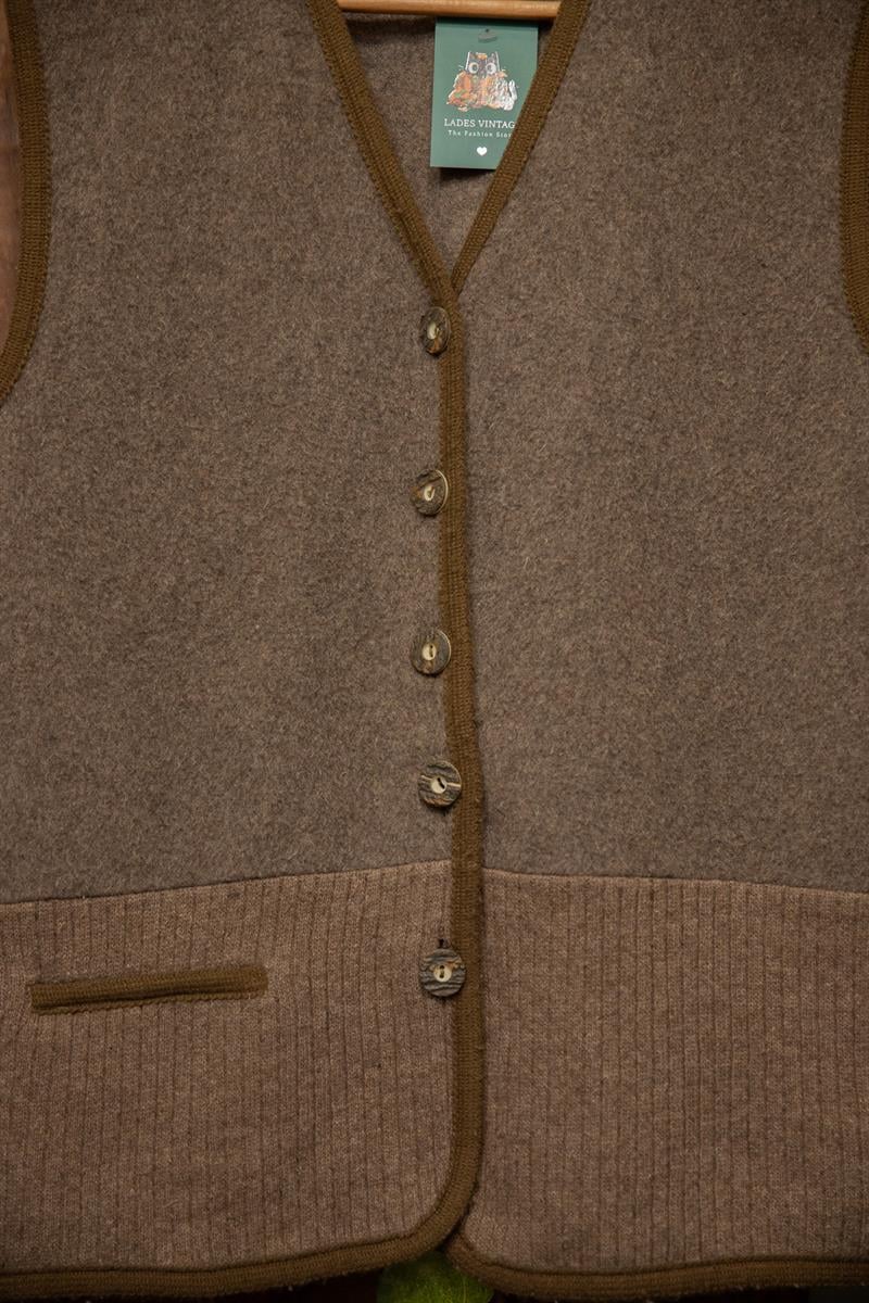 Austrian 90s Wool Vest Yelek