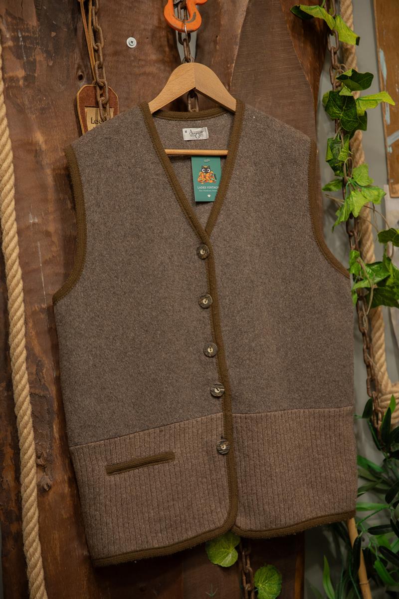Austrian 90s Wool Vest Yelek