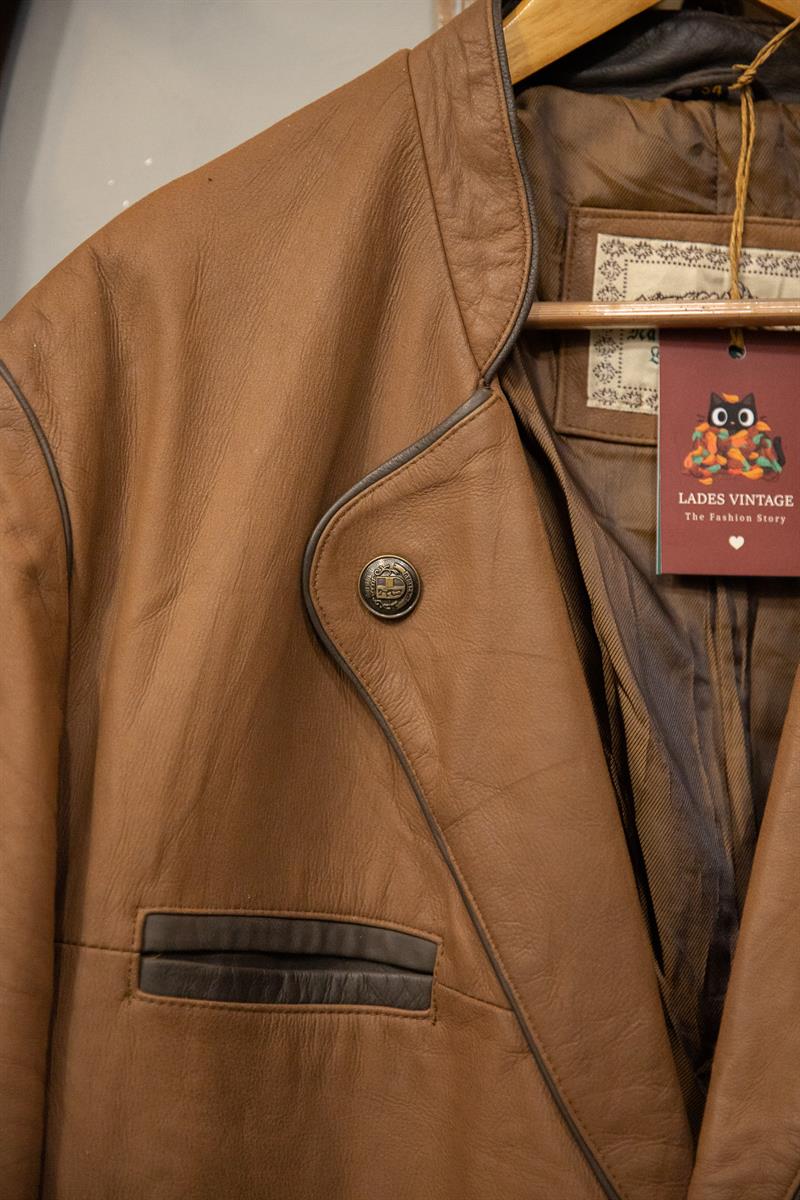 Austrian Bavyera Blazer Deri Ceket
