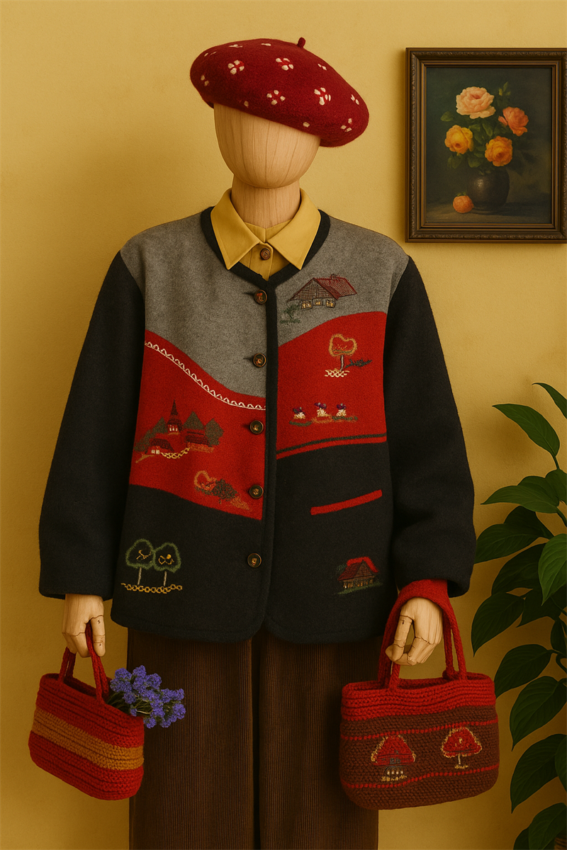Austrian Bavyera Embroidered Ceket