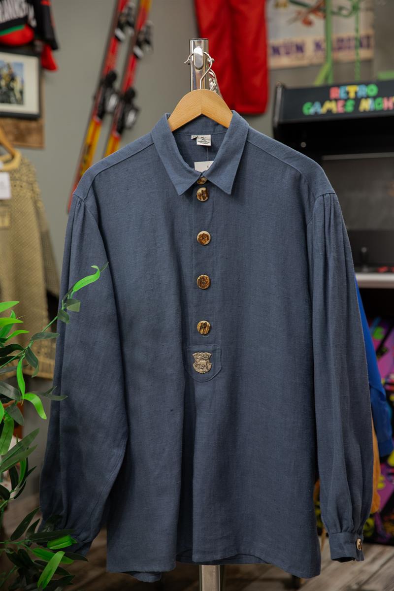 Austrian Bavyera Ham Keten Unisex Gömlek