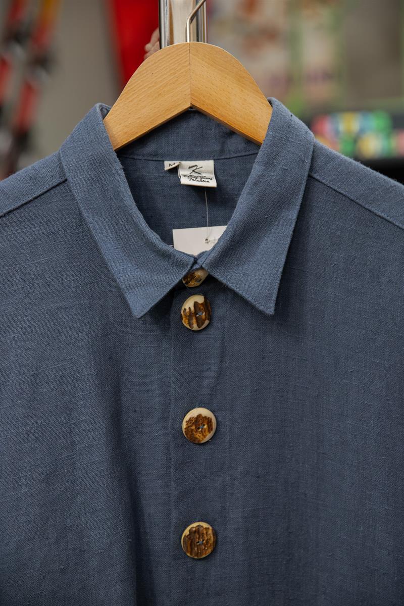 Austrian Bavyera Ham Keten Unisex Gömlek