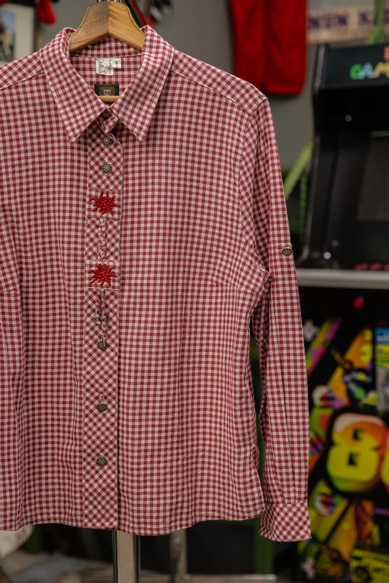 Austrian Bavyera Model Kadın Ekose Gömlek