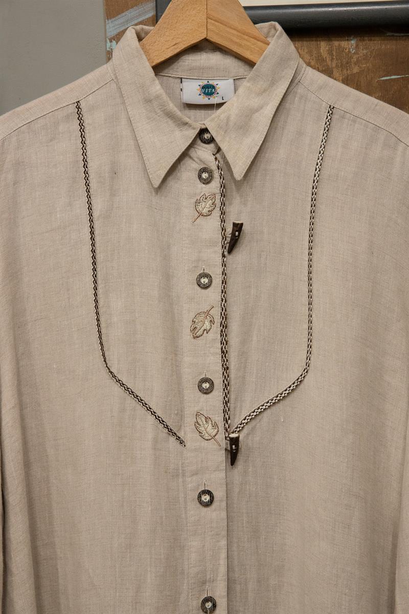 Austrian Keten Bavyera Gömlek