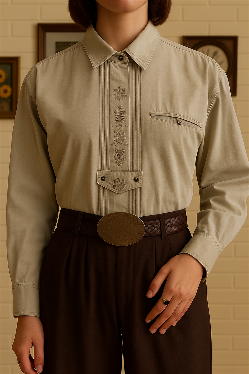 Austrian Nakışlı Bavyera Gömlek
