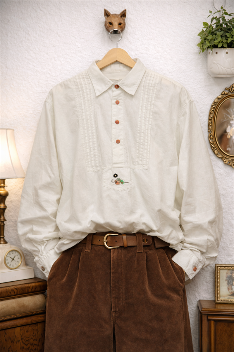 Austrian Nakışlı Classic Gömlek