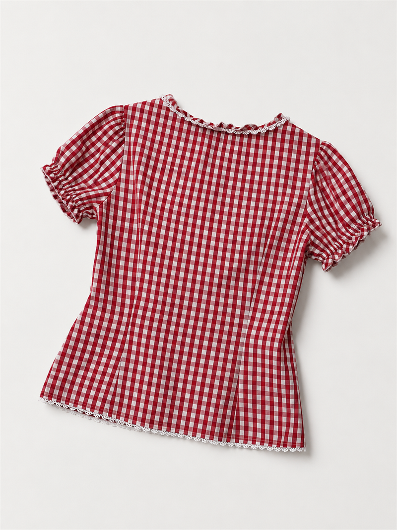 Austrian Nakışlı / Ekoseli Blouse