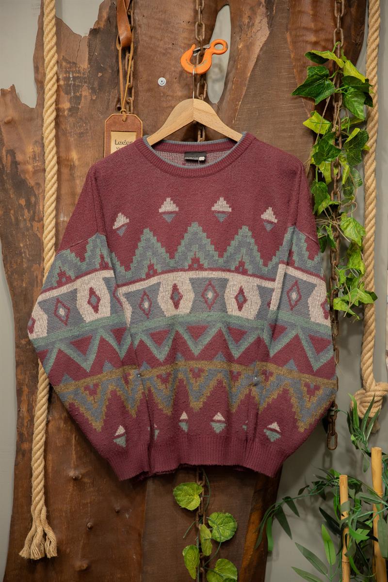 Aztec 90s Örgü Kazak