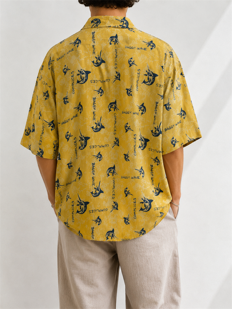 Baggy Wave 90s Gömlek