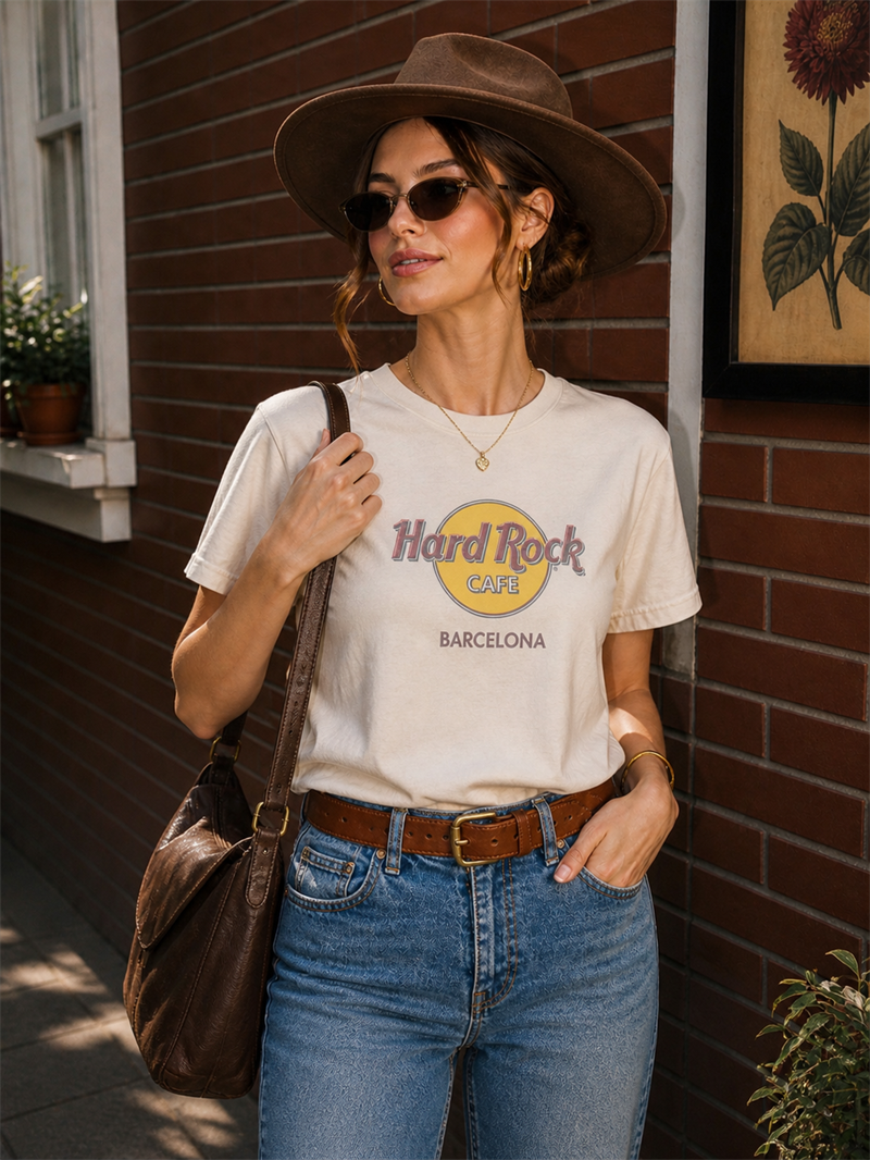 Barcelona Hard Rock Cafe Tişört