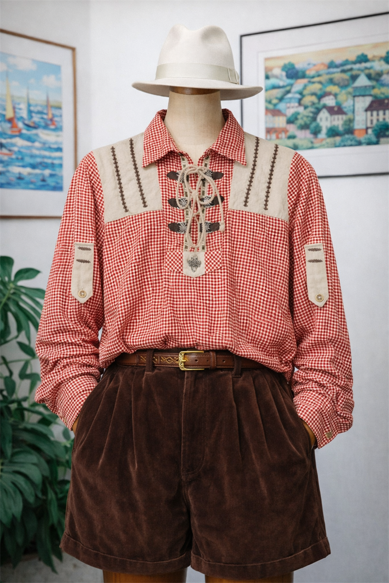 Bavyera Austrian Ekoseli Gömlek