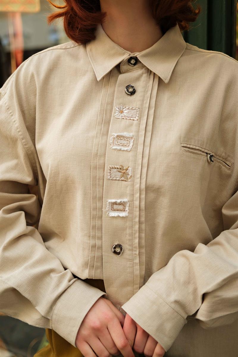 BAVYERA MODEL KETEN GÖMLEK