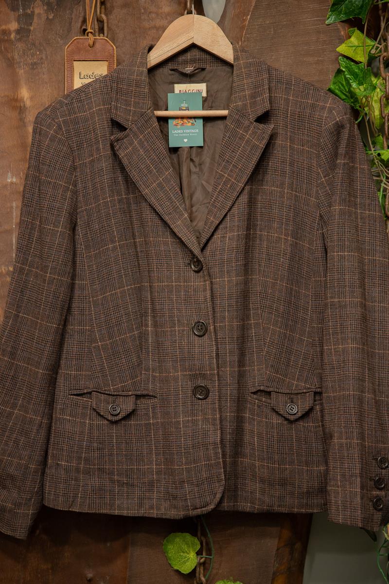 BIAGGINI Tweed Classic 90s Ceket